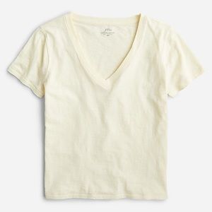 JCrew Vintage Cotton V-neck Tee